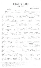 scarica la spartito per fisarmonica That's life (La vie) (Slow) in formato PDF