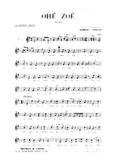 scarica la spartito per fisarmonica Ohé Zoé (One Step) in formato PDF
