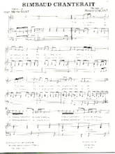 scarica la spartito per fisarmonica Rimbaud chanterait (Chant : Michel Delpech) in formato PDF
