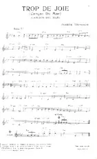 télécharger la partition d'accordéon Trop de joie (Cançao do Mar) (Cancion del Mar) (Baïon) au format PDF