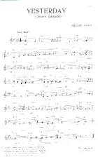 scarica la spartito per fisarmonica Yesterday (Jours passés) (Slow) in formato PDF
