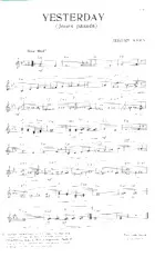 descargar la partitura para acordeón Yesterday (Jours passés) (Slow) en formato PDF