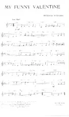 descargar la partitura para acordeón My funny Valentine (Slow) en formato PDF