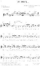 download the accordion score Tu peux (Slow) in PDF format