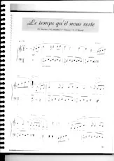 descargar la partitura para acordeón Le temps qu'il nous reste (Chant : Nana Mouskouri) en formato PDF