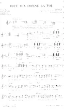 download the accordion score Dieu m'a donné la foi (Chant : Ophélie Winter) (Adaptation : Michaël Winter) in PDF format