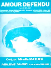 télécharger la partition d'accordéon Walzer der Liebe (Amour défendu) (Chant : Mireille Mathieu) au format PDF