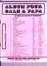 télécharger la partition d'accordéon Album pour bals à papa (46 Titres du Répertoire Traditionnel) au format PDF