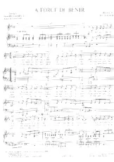 download the accordion score A force de bénir in PDF format