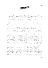 télécharger la partition d'accordéon Rasputin (Chant : Boney M) au format PDF