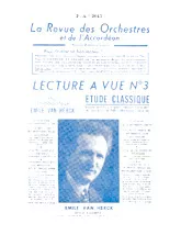 télécharger la partition d'accordéon Lecture à vue n°3 (Etude Classique) au format PDF