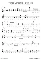 download the accordion score Venez danser la tarentelle in PDF format