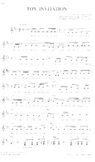 descargar la partitura para acordeón Ton Invitation (Chant : Louise Attaque) en formato PDF
