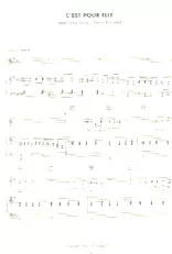 scarica la spartito per fisarmonica C'est pour elle in formato PDF