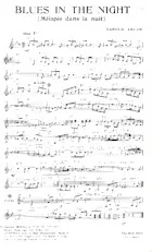 scarica la spartito per fisarmonica Blues in the night (Mélopée dans la nuit) (Slow) in formato PDF