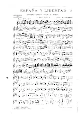scarica la spartito per fisarmonica España y libertad (Espagne et liberté) (Spain and Liberty) (Orchestration Complète) (Paso Doble) in formato PDF