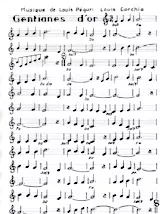 télécharger la partition d'accordéon Gentianes d'or (Valse) (Manuscrite) au format PDF