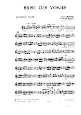 télécharger la partition d'accordéon Brise des Vosges (Arrangement R Camels) au format PDF