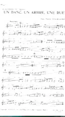 télécharger la partition d'accordéon Un banc Un arbre Une rue (Eurovision 1971 Monaco) (Chant : Séverine) au format PDF