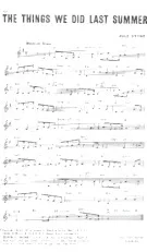 download the accordion score The things we did last summer (Slow)  in PDF format