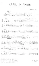 descargar la partitura para acordeón April in Paris (Slow)  en formato PDF