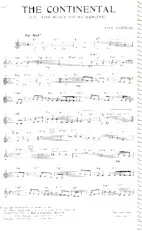 télécharger la partition d'accordéon The continental (You kiss while you're dancing) (Fox) au format PDF