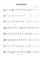 download the accordion score Fox a balance in PDF format