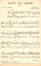 descargar la partitura para acordeón Nuits de Napoli (Orchestration) (Boléro) en formato PDF