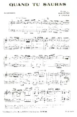 télécharger la partition d'accordéon Quand tu sauras (Orchestration) (Tango) au format PDF