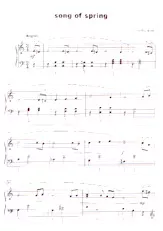 scarica la spartito per fisarmonica Song of spring in formato PDF