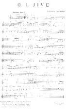 scarica la spartito per fisarmonica G I Jive (Rock) in formato PDF