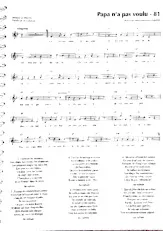 download the accordion score Papa n'a pas voulu in PDF format