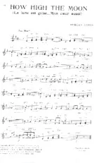 download the accordion score How high the moon (La lune est grise Mon cœur aussi) (Fox) in PDF format