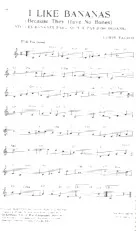 descargar la partitura para acordeón I like bananas (Because they have no bones) (Viv' les bananes parc' qu'y a pas d'os dedans) (Fox) en formato PDF