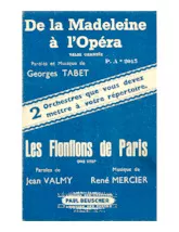 télécharger la partition d'accordéon De la Madeleine à l'Opéra (Orchestration) (Valse Chantée) au format PDF