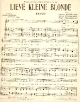 scarica la spartito per fisarmonica Lieve kleine Blonde (Tango) in formato PDF