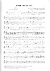 descargar la partitura para acordeón When I need you (Valse) en formato PDF