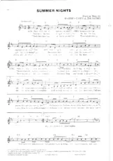 télécharger la partition d'accordéon Summer nights (Grease) au format PDF