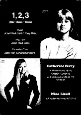 download the accordion score 1, 2, 3 (Un Deux Trois) (Chant : Catherine Ferry et Nina Lizell) in PDF format