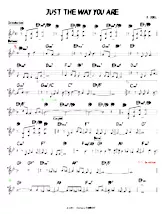 descargar la partitura para acordeón Just the way you are en formato PDF