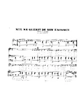 descargar la partitura para acordeón Nul ne guérit de son enfance en formato PDF