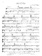 télécharger la partition d'accordéon The letter (Chant : Sammi Smith) au format PDF