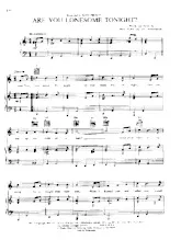 scarica la spartito per fisarmonica Are you lonesome tonight (Chant : Elvis Presley) (Valse) in formato PDF