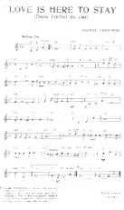 scarica la spartito per fisarmonica Love is here to stay (Dans l'infini du ciel) (Fox) in formato PDF