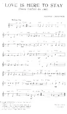 descargar la partitura para acordeón Love is here to stay (Dans l'infini du ciel) (Fox) en formato PDF