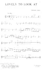 descargar la partitura para acordeón Lovely to look at (Fox) en formato PDF