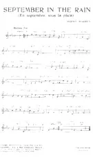scarica la spartito per fisarmonica September in the rain (En septembre Sous la pluie) (Fox) in formato PDF