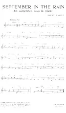 descargar la partitura para acordeón September in the rain (En septembre Sous la pluie) (Fox) en formato PDF