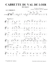 télécharger la partition d'accordéon Cabrette du Val de Loir (Bourrée) au format PDF