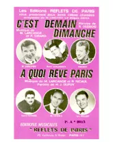 descargar la partitura para acordeón C'est demain dimanche (Arrangement : Eliane Margelli) (Orchestration) (Valse) en formato PDF